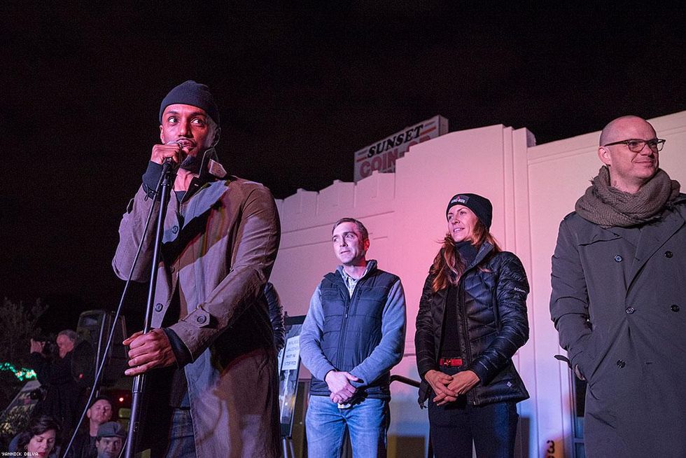 Actor Darryl Stephens speaks