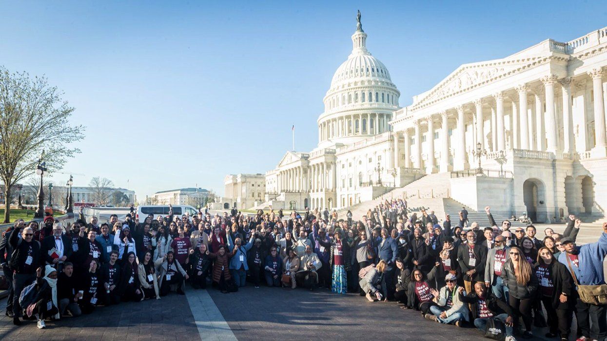 AIDSWatch 2024 cohort pictured Each year AIDS United brings together hundreds of people living with HIV and their allies in Washington DC to learn about the latest policy issues messaging strategy and advocacy tactics