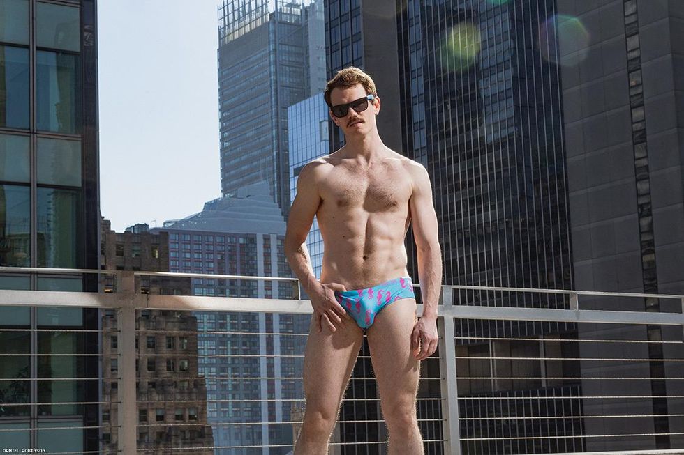 Broadway Bares performer Jay Armstrong Johnson in Mr Turk