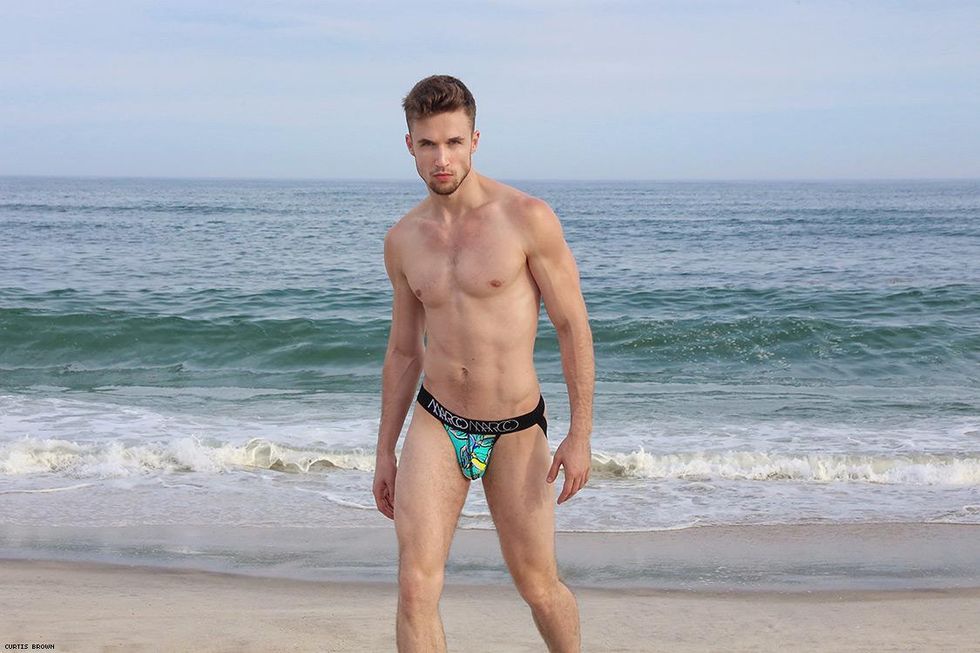 Broadway Bares performer Madison Ingles in Marco Marco