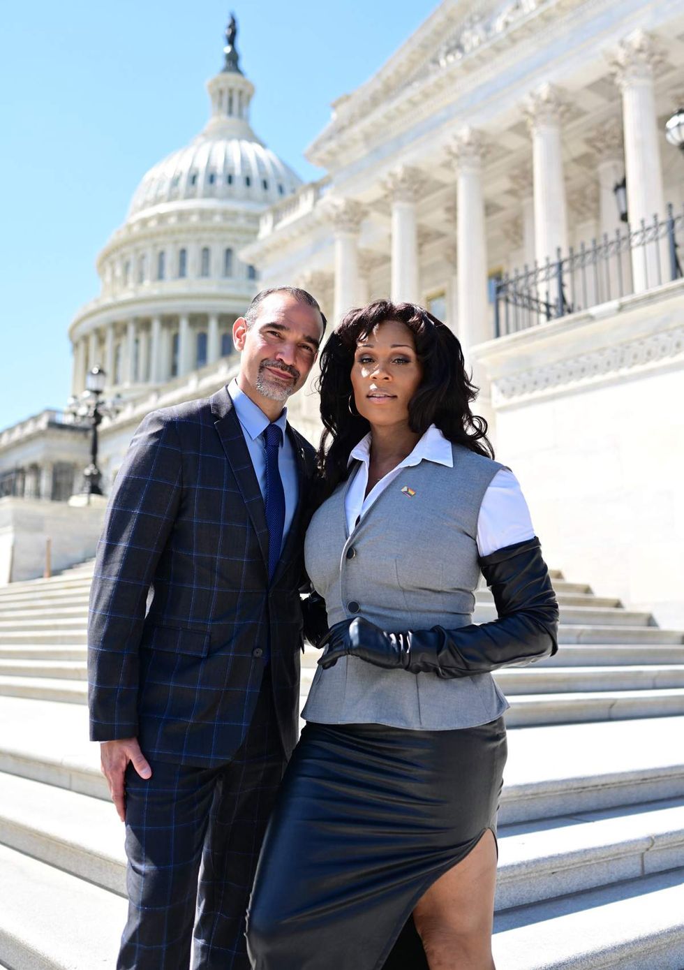 Broadway stars Javier Munoz and Peppermint on Capitol Hill on September 3 2025