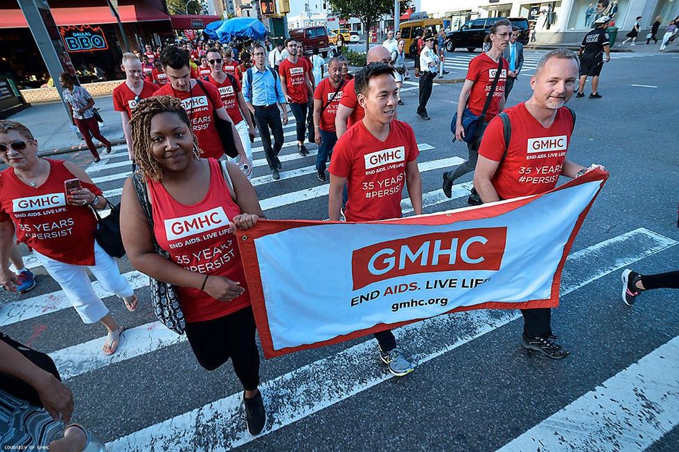 GMHC hosted a commemorative walk from its headquarters to the NYC AIDS Memorial