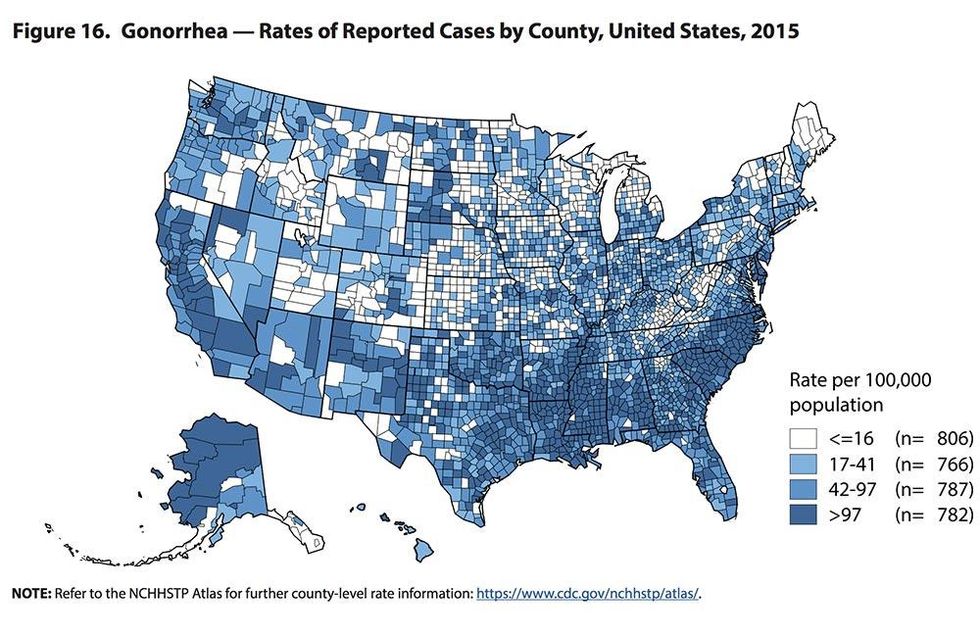 Gonorrhea Rates in the U.S.