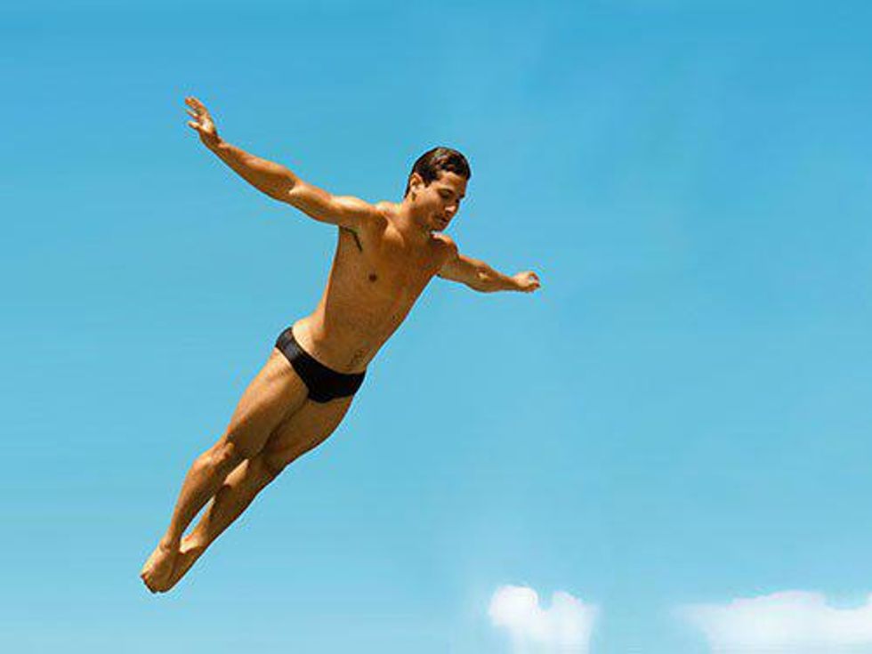 Mid-Dive Louganis Looks Like He's Flying