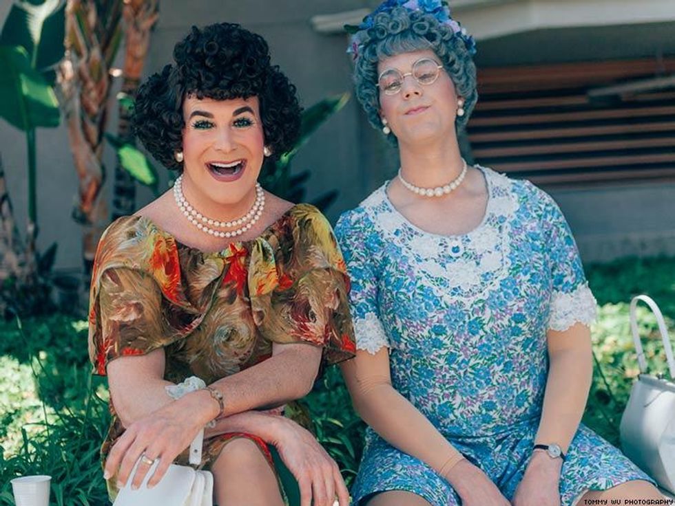 Moved to laughter in Long Beach, Calif.