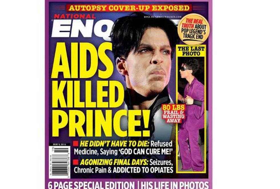National Enquirer said Prince was dying of AIDS