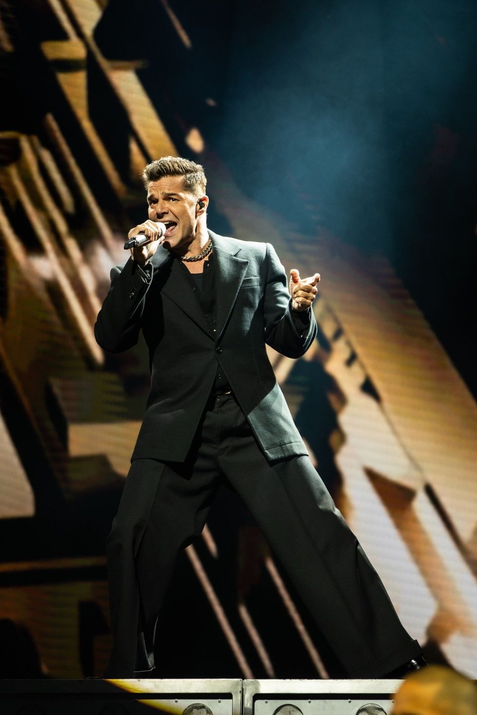 Ricky Martin performing at the 2024 World AIDS Day concert