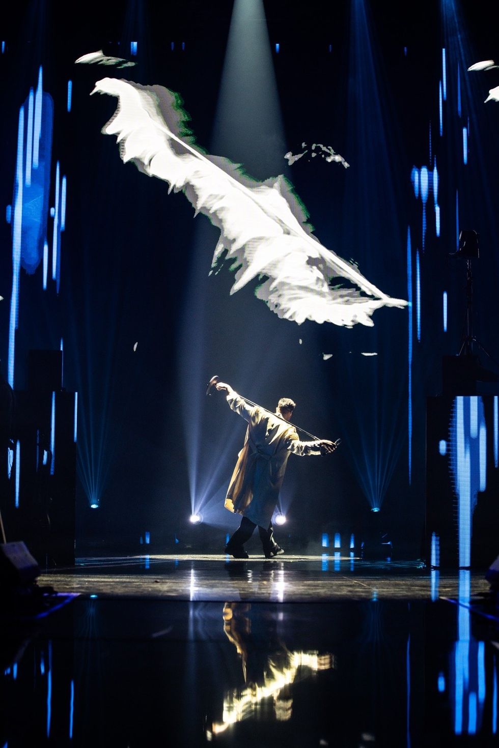 Ricky Martin performing at the 2024 World AIDS Day concert