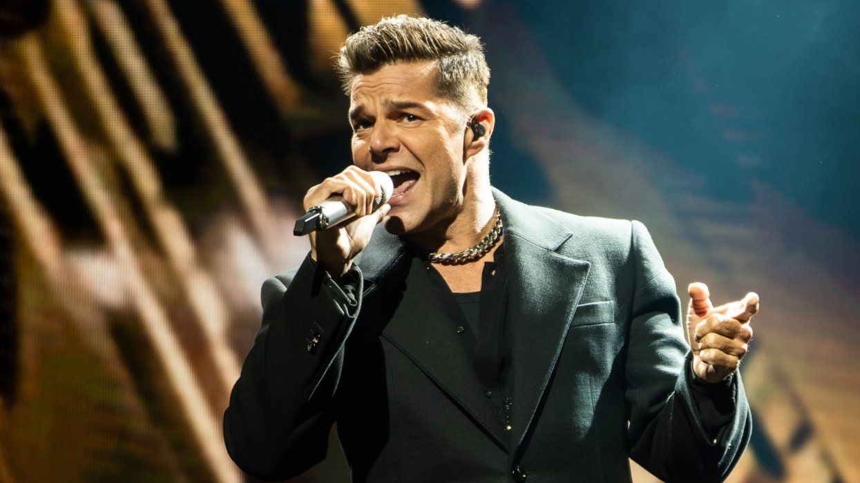 Ricky Martin performing live at World AIDS Day concert for AIDS Healthcare Foundation