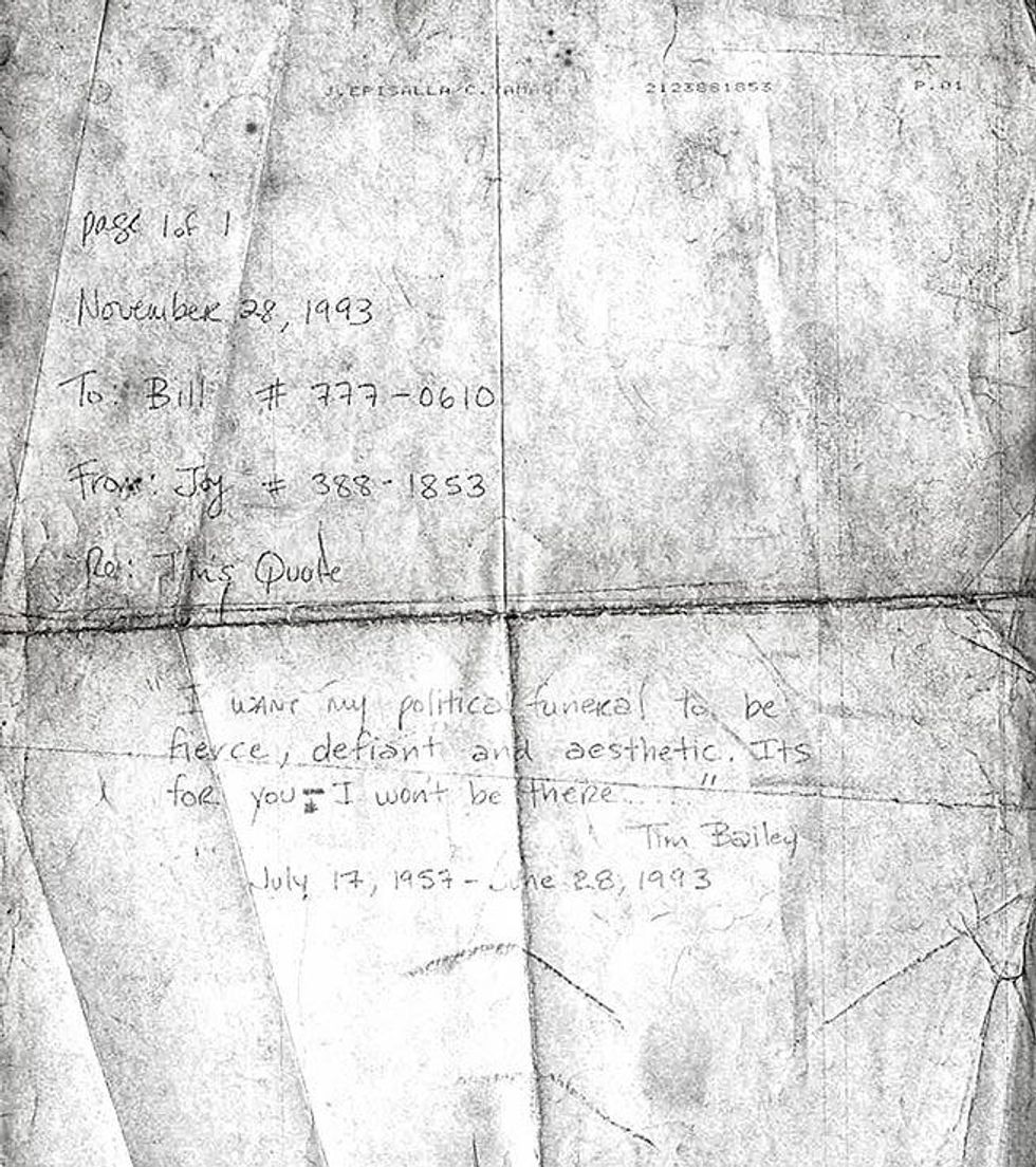 Statement from subject Tim Bailey