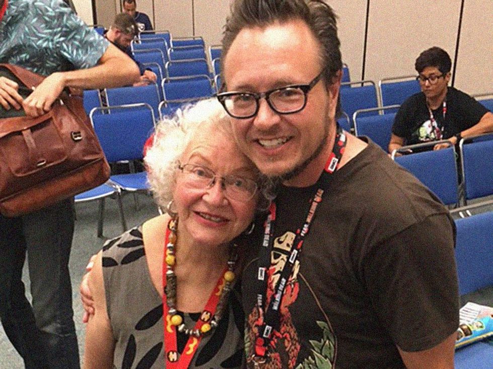 Trina Robbins with Jacob Anderson-Minshall